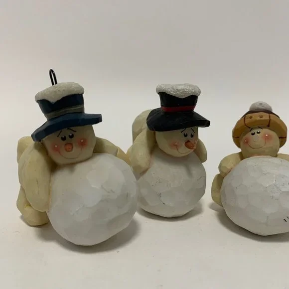 Frolicking Snowmen Ornaments 4 - Picture 2 of 9